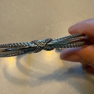 David Yurman X crossover cuff with Diamonds